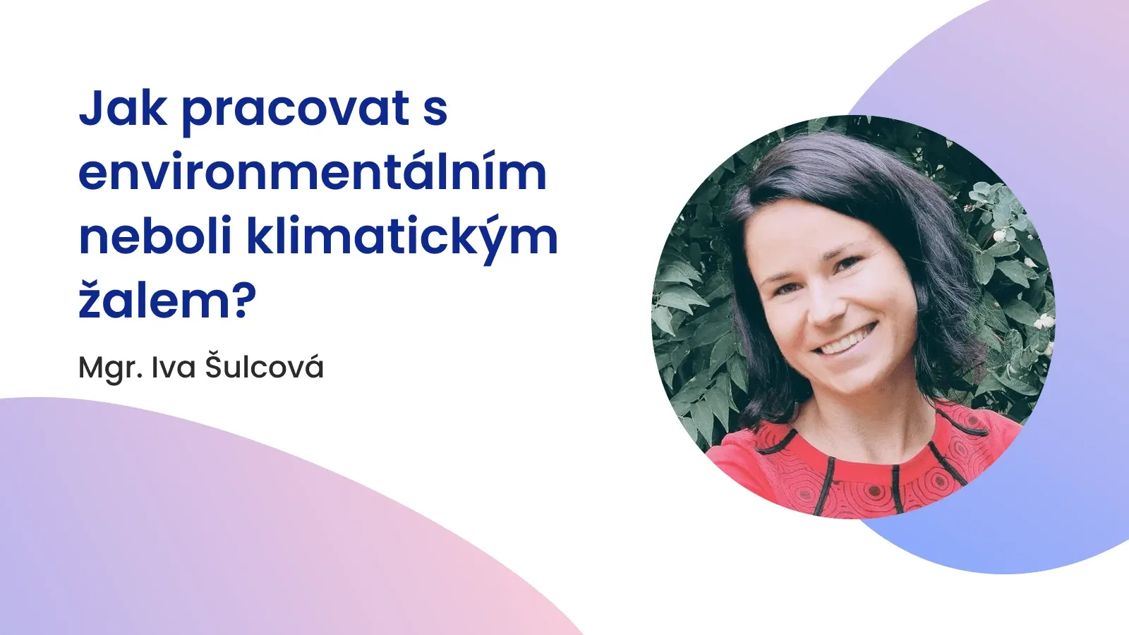 Jak pracovat s environmentálním neboli klimatickým žalem?